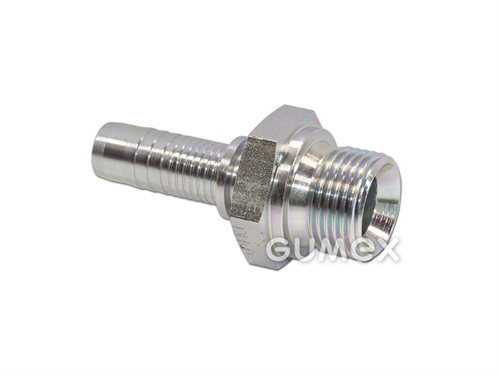 Endstück AGR, DN6, Außengewinde BSPP 1/8", Dichtung am Konus 60°, Stahl, 